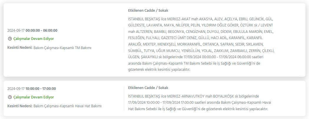 İstanbul'un bu ilçelerinde 8 saati bulacak elektrik kesintileri yaşanacak 19